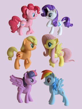 My Little Pony: Friendship is Magic "Mane Six" Collectible Figurine Set (6-Pack)